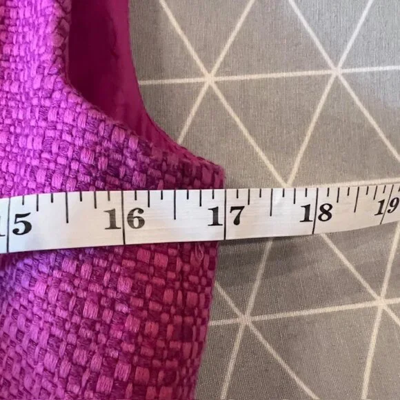 Trina Turk Women's Pink/Purple Jacquard Designer Luxury Sheath Dress Medium - Picture 6 of 9